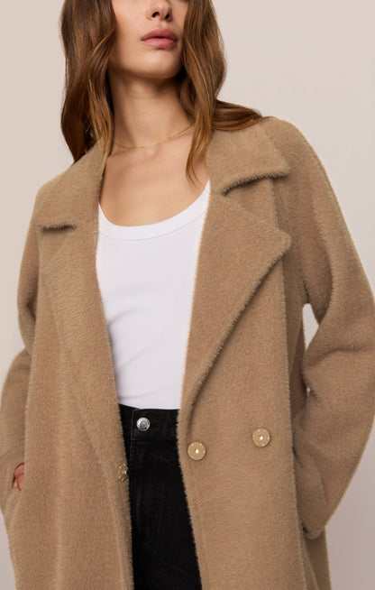 Z SUPPLY Crosby Cocoon Coat - Light Toffee