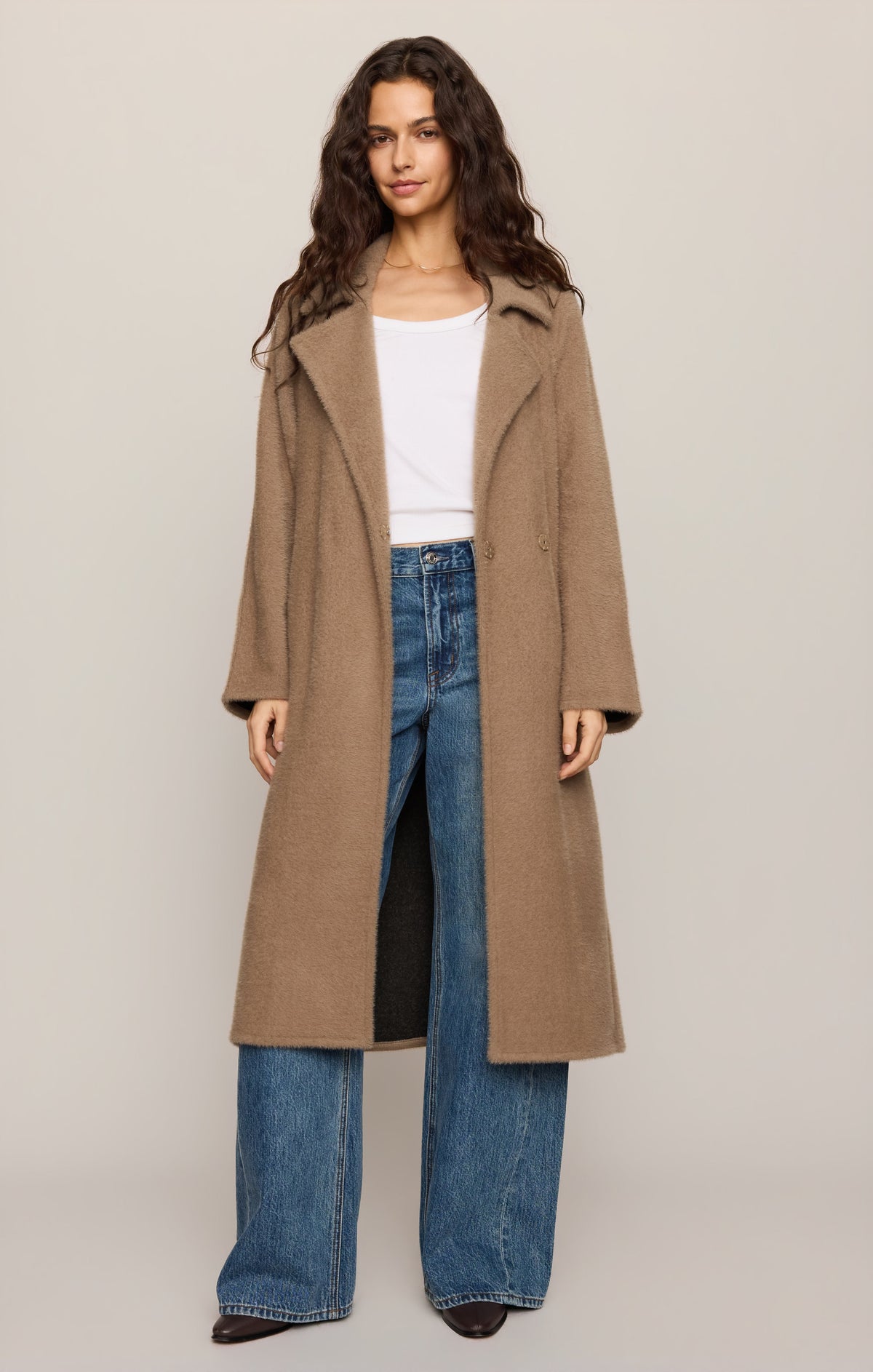 Z SUPPLY Crosby Cocoon Coat - Light Toffee