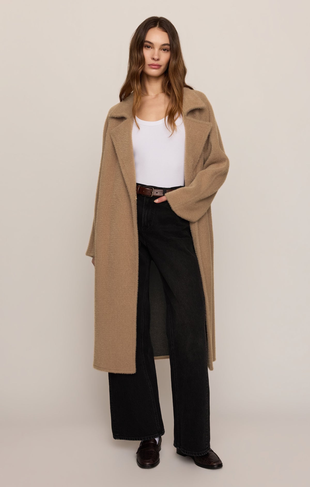 Z SUPPLY Crosby Cocoon Coat - Light Toffee