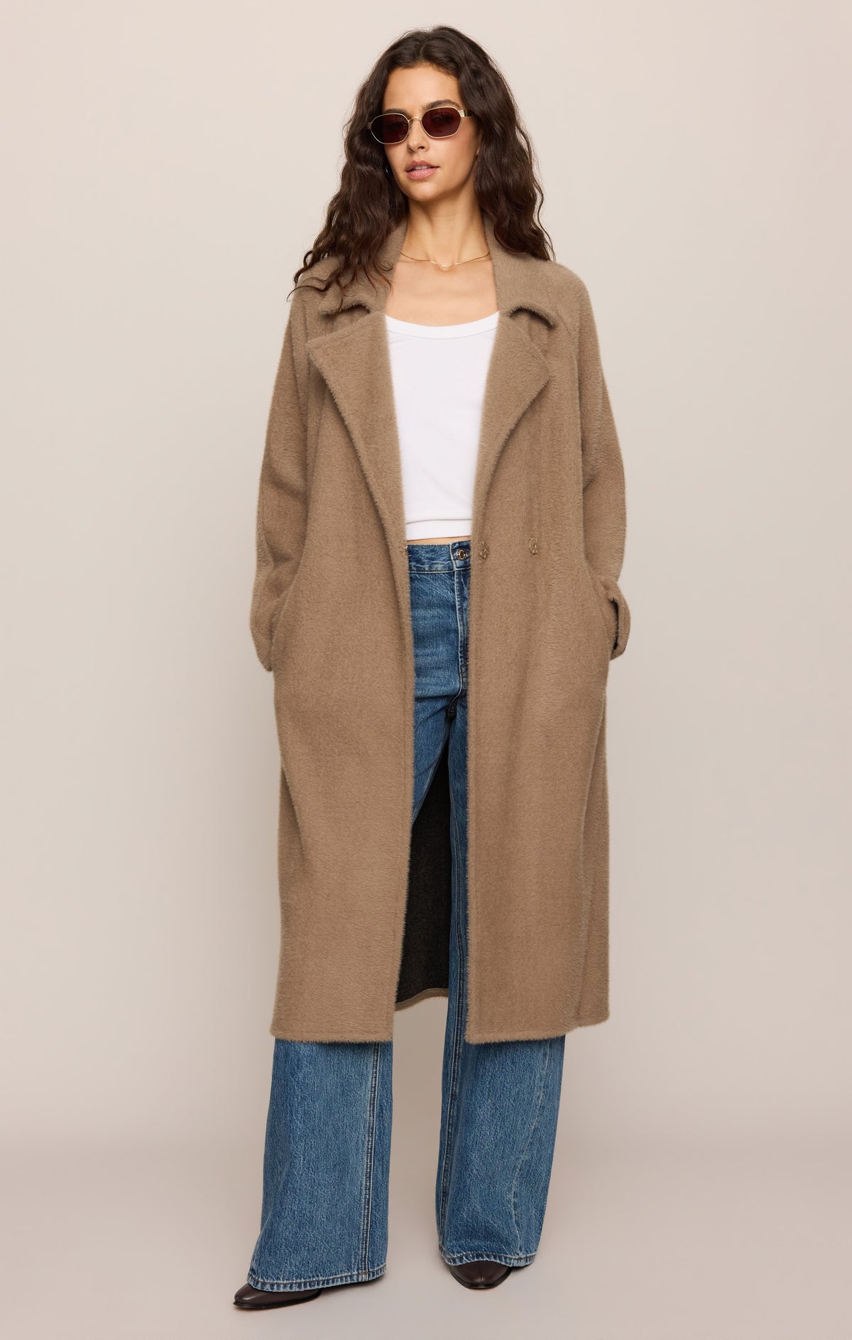 Z SUPPLY Crosby Cocoon Coat - Light Toffee