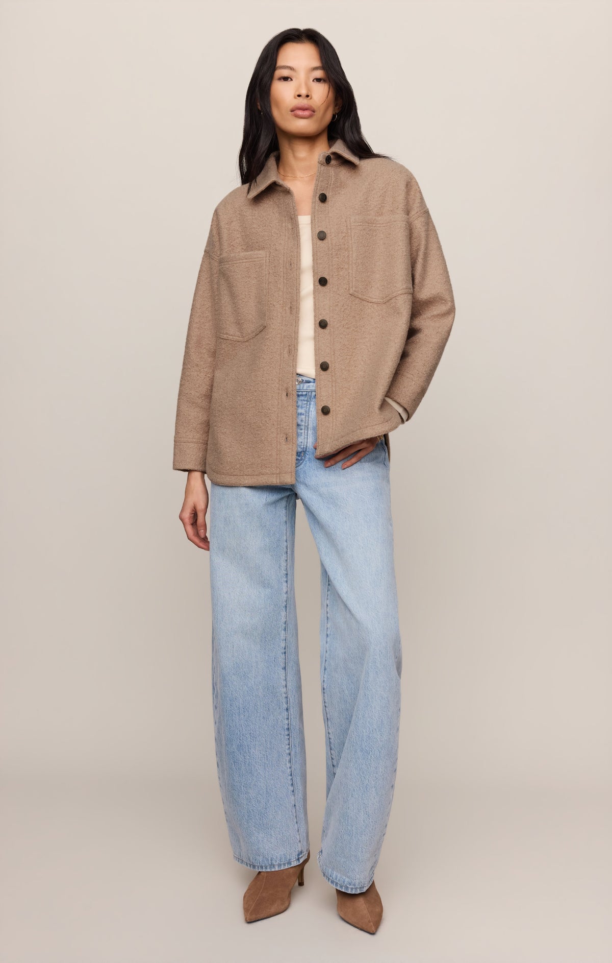 Z SUPPLY All Day Poodle Knit Jacket - Classic Camel