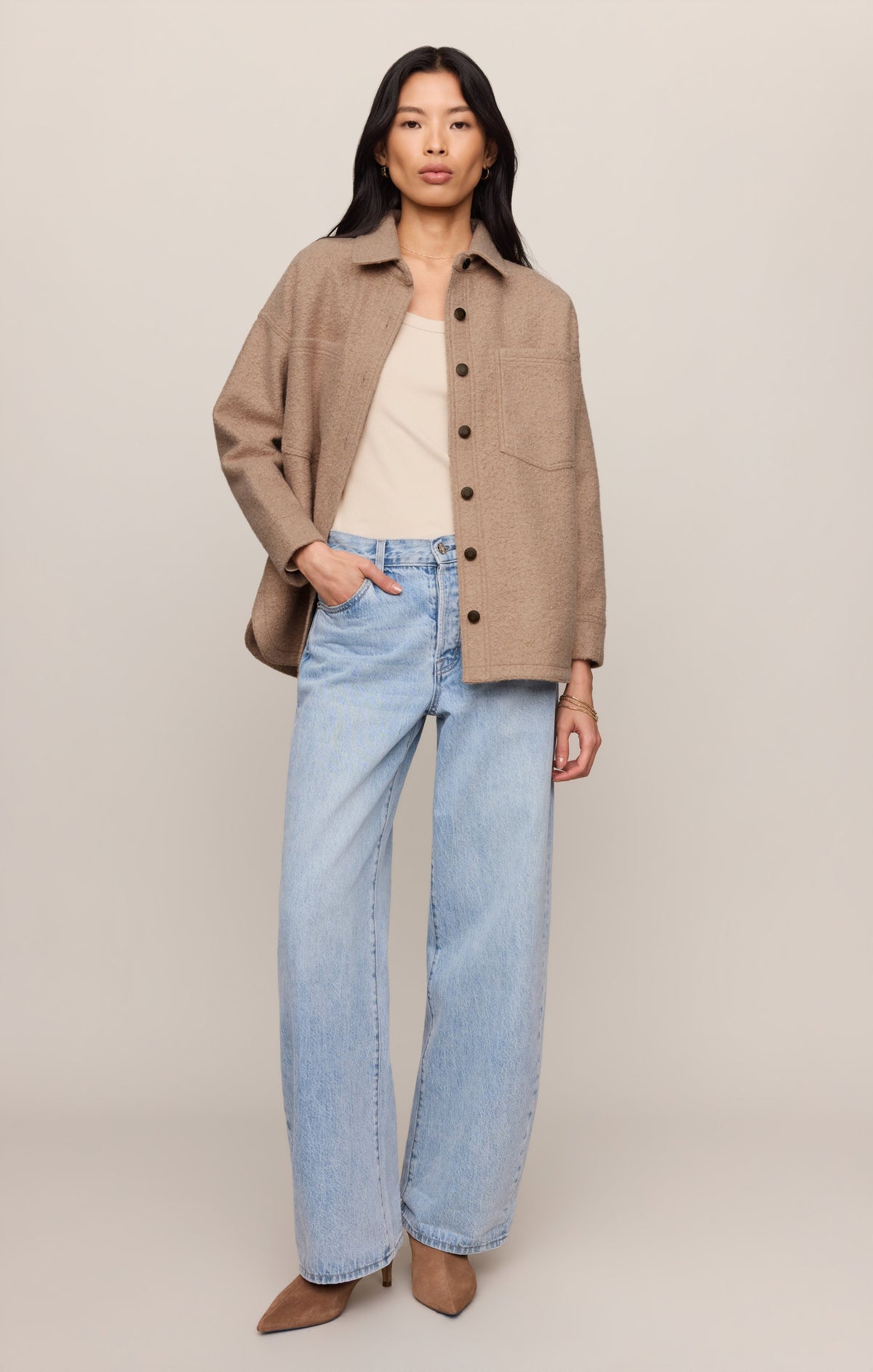Z SUPPLY All Day Poodle Knit Jacket - Classic Camel