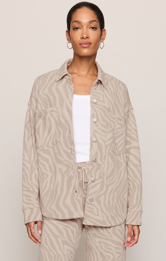 Z SUPPLY All Day Knit Zebra Jacket - Zebra Soapstone