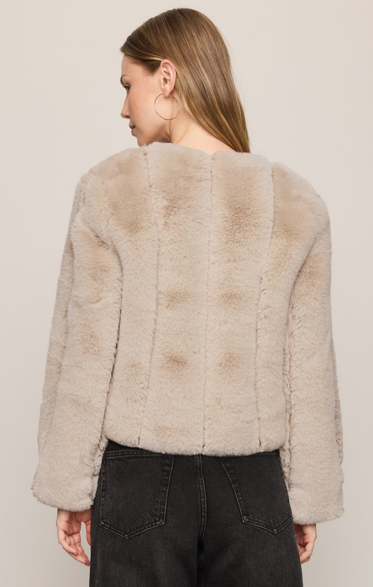 Z SUPPLY Woodland Faux Fur Jacket - Frosted Pearl