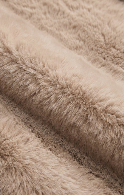 Z SUPPLY Woodland Faux Fur Jacket - Frosted Pearl