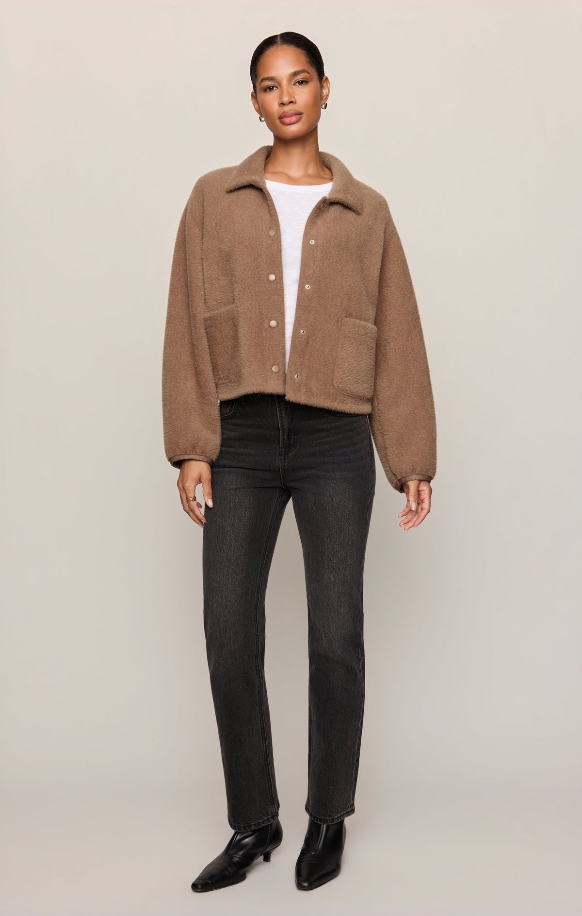 Z SUPPLY Bronx Cropped Jacket - Light Toffee