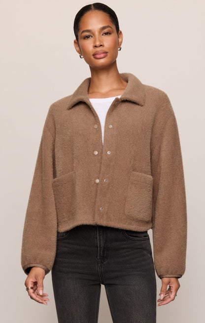 Z SUPPLY Bronx Cropped Jacket - Light Toffee