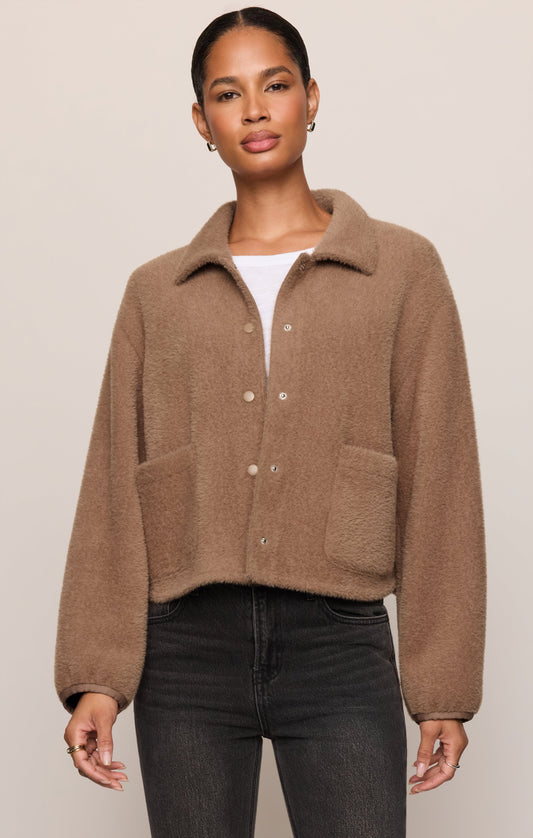 Z SUPPLY Bronx Cropped Jacket - Light Toffee