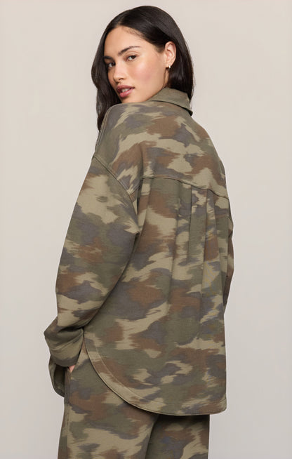 Z SUPPLY All Day Painterly Camo Jacket - Classic Olive