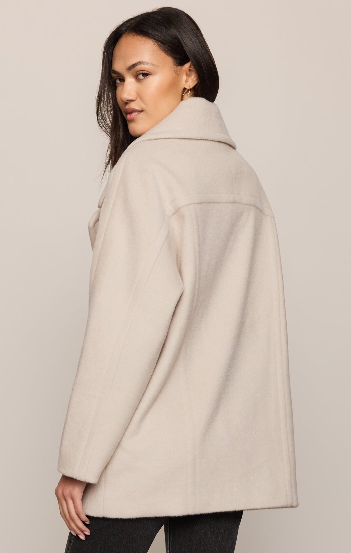 Z SUPPLY Imogen Cocoon Coat - Frosted Pearl