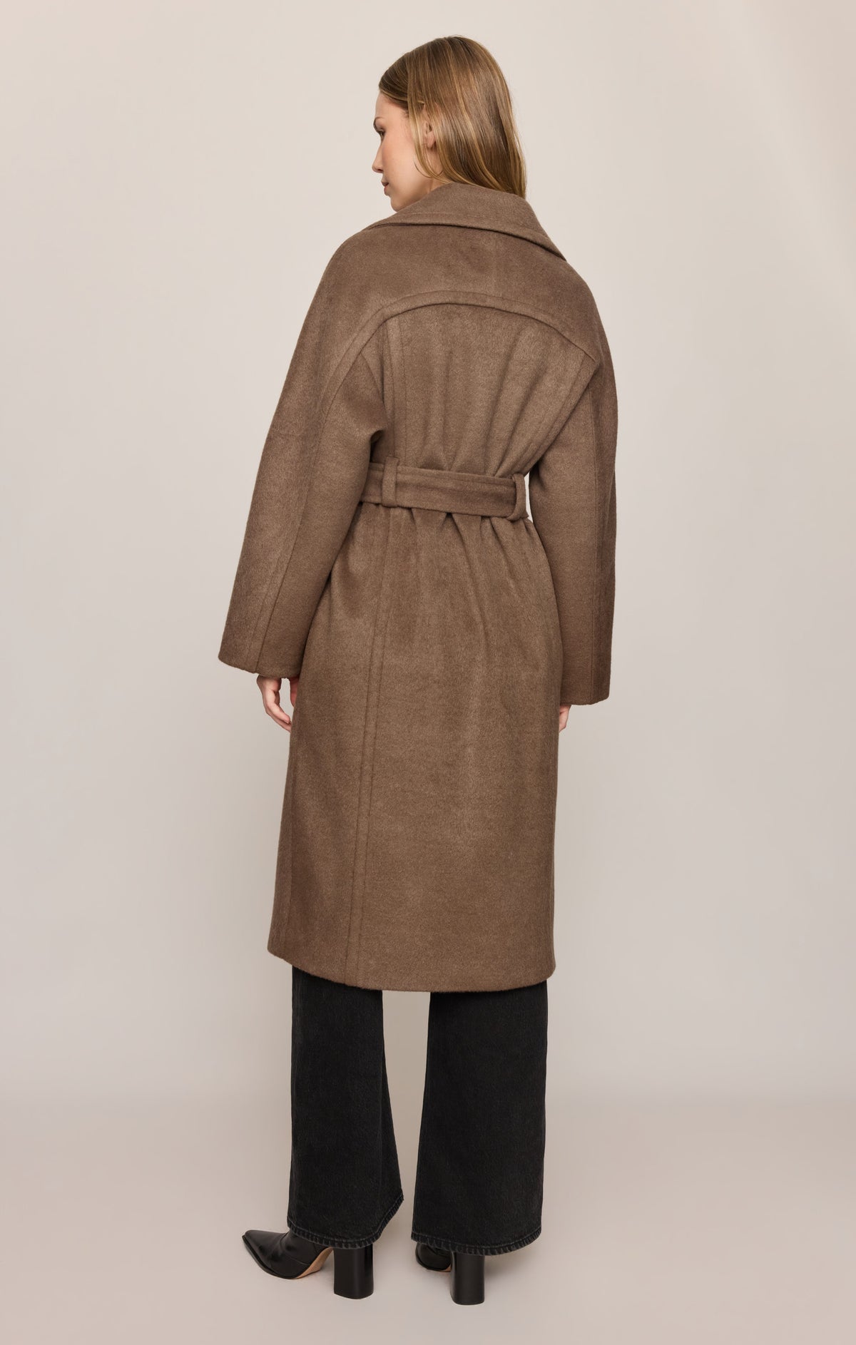 Z SUPPLY Nola Belted Coat - Smoked Pewter