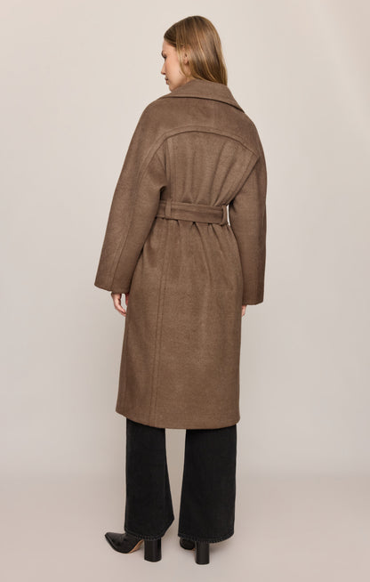 Z SUPPLY Nola Belted Coat - Smoked Pewter