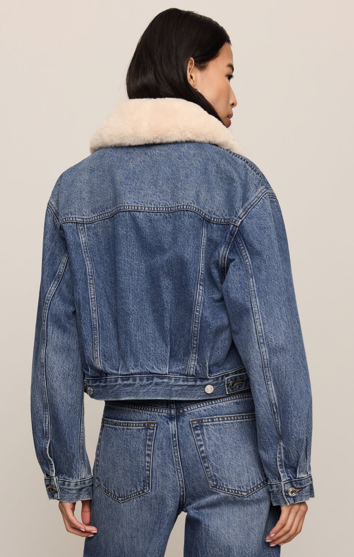 Z SUPPLY Daily Sherpa Denim Jacket - Hush