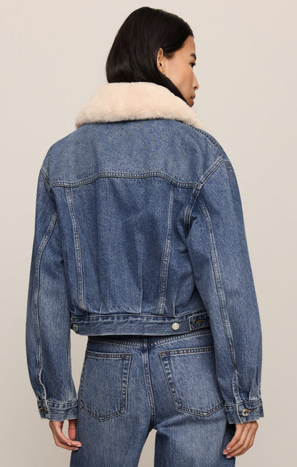 Z SUPPLY Daily Sherpa Denim Jacket - Hush
