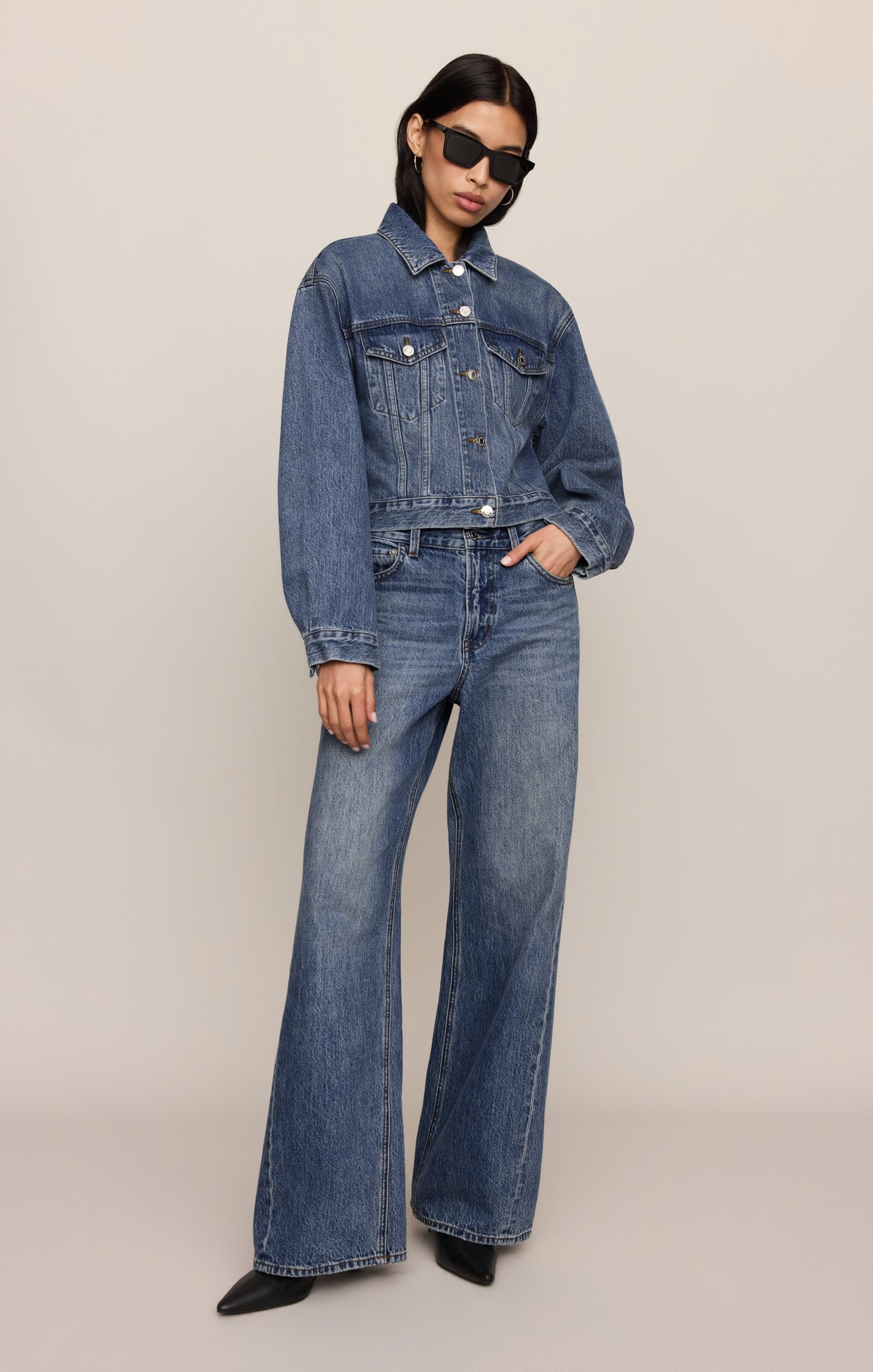 Z SUPPLY Daily Sherpa Denim Jacket - Hush