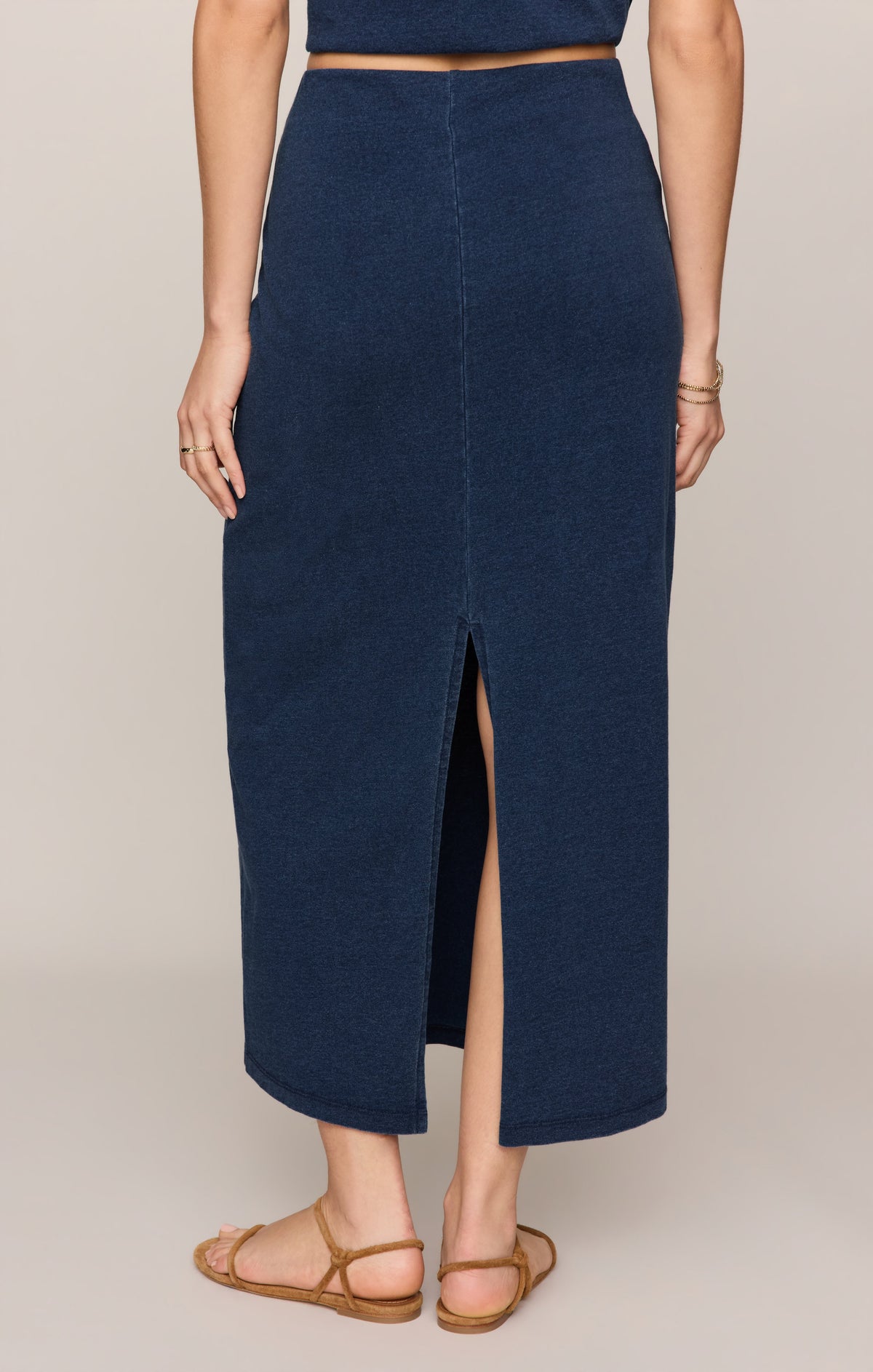 Z SUPPLY Gail Jersey Denim Midi Skirt