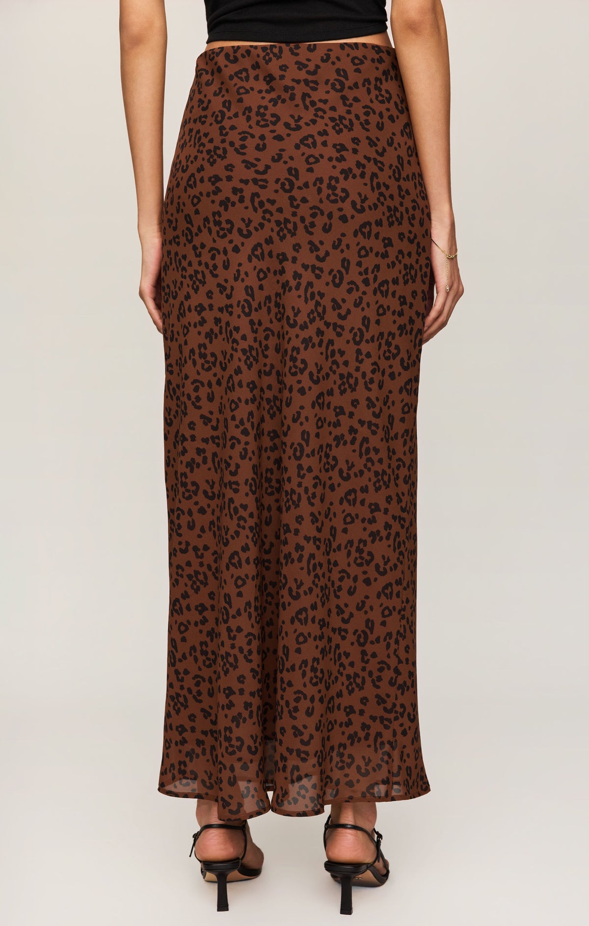 Z SUPPLY Europa Leopard Maxi Skirt - Burnt Umber