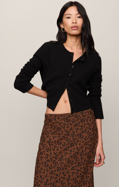 Z SUPPLY Europa Leopard Maxi Skirt - Burnt Umber