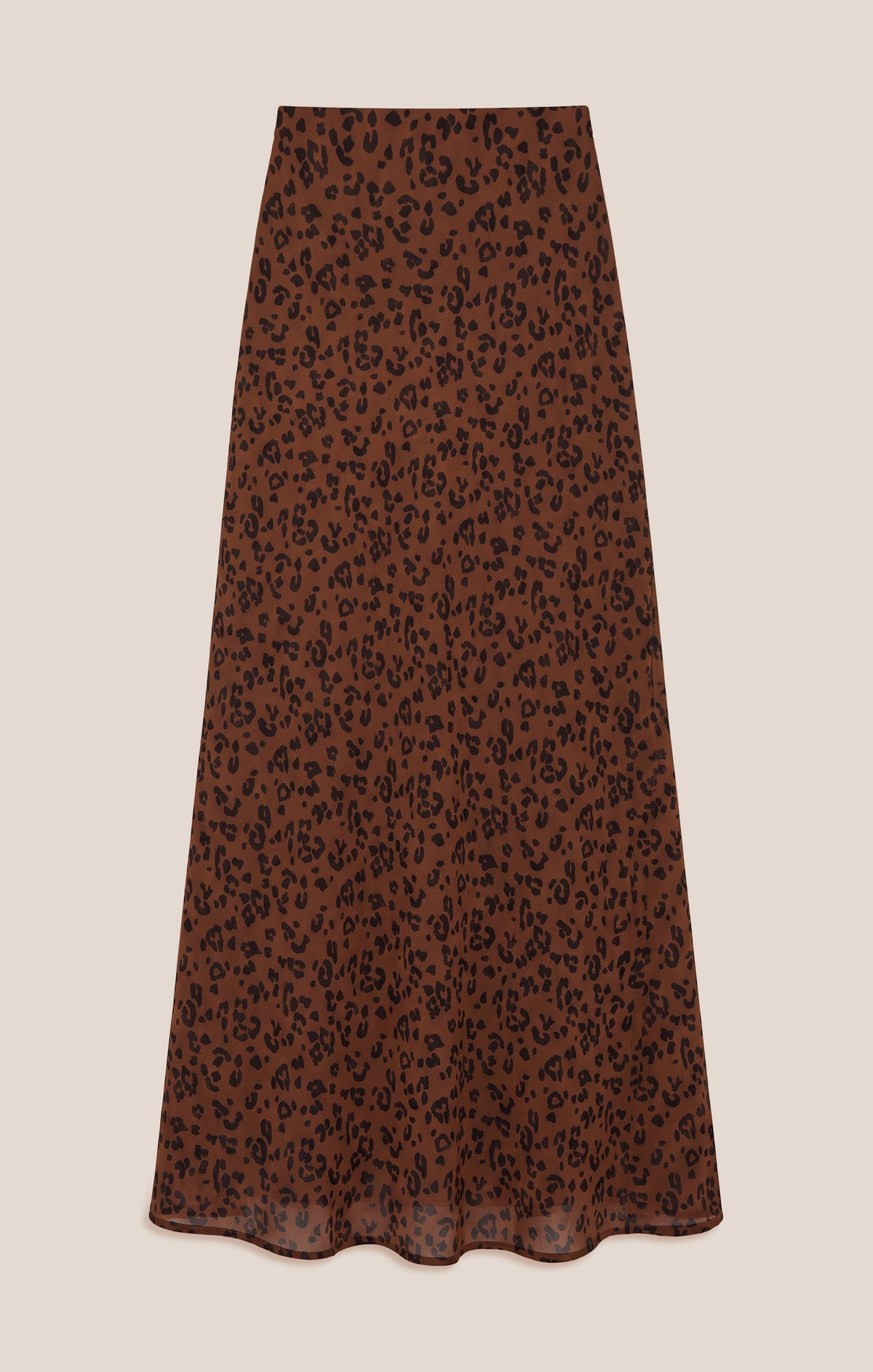 Z SUPPLY Europa Leopard Maxi Skirt - Burnt Umber