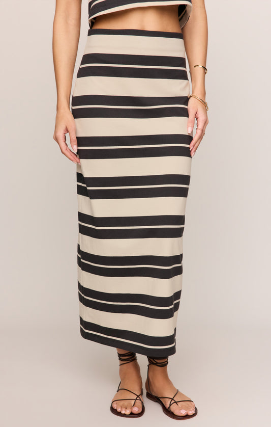 Z SUPPLY Gail Striped Midi Skirt