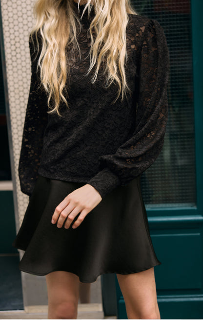 Z SUPPLY Bellissimo Luxe Satin Mini Skirt