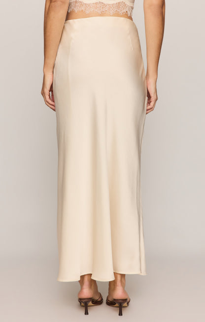 Z SUPPLY City Lights Luxe Satin Midi Skirt