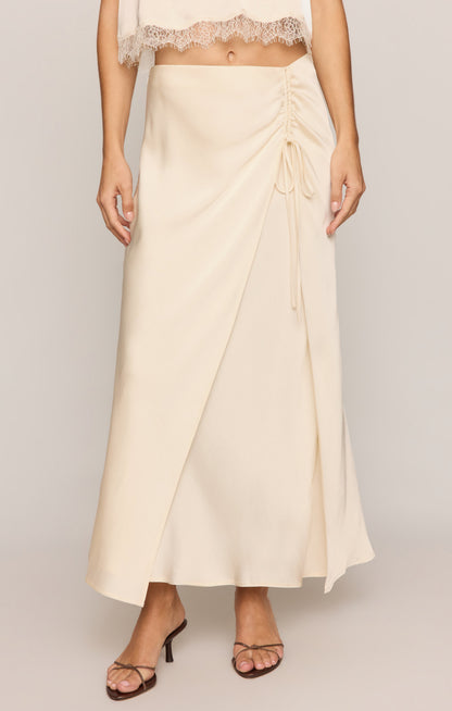 Z SUPPLY City Lights Luxe Satin Midi Skirt