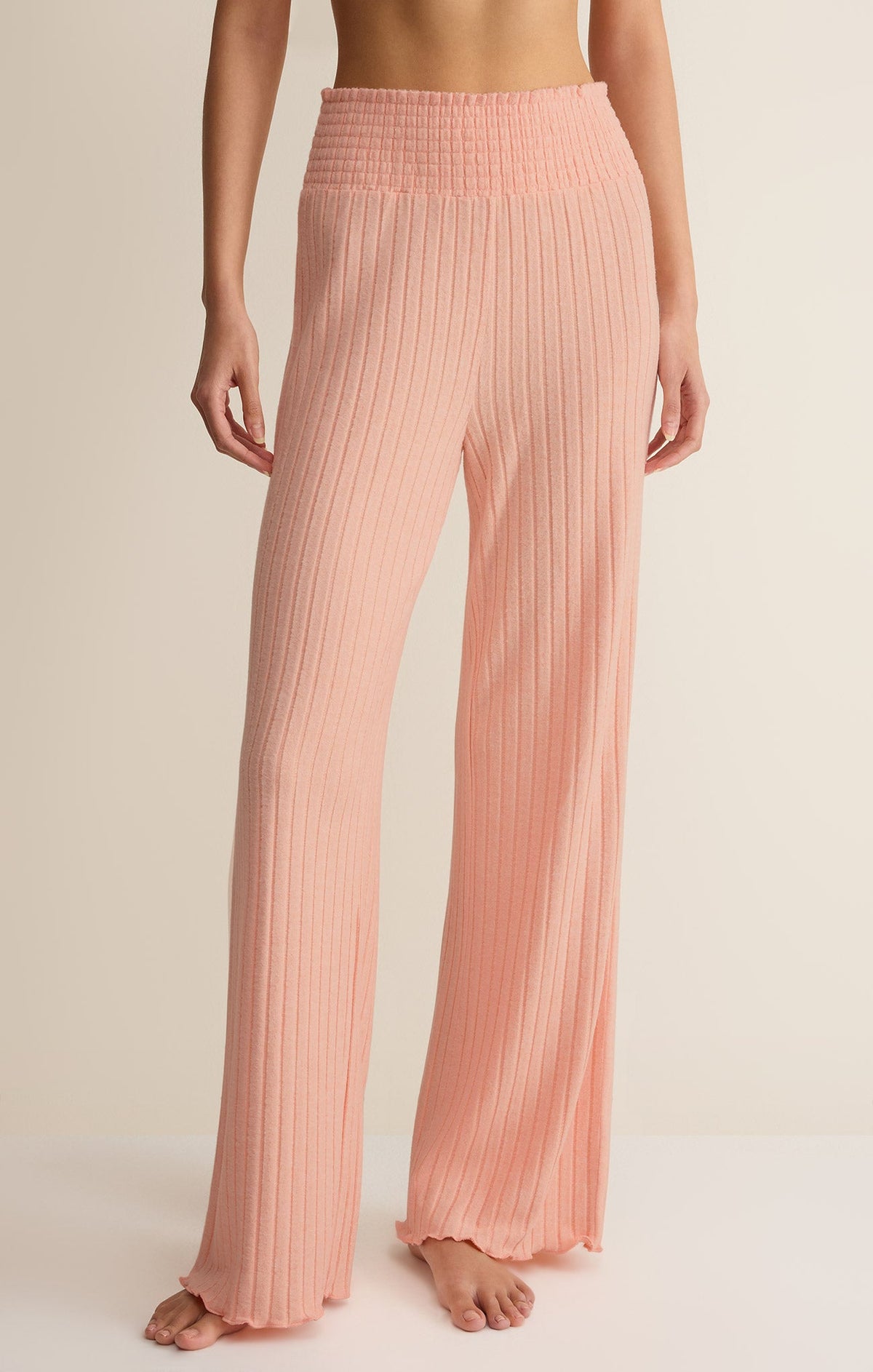 Z SUPPLY Dawn Smocked Silky Rib Pant