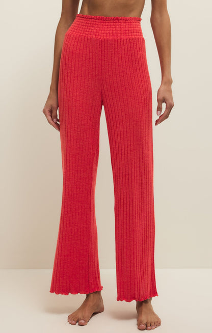 Z SUPPLY Dawn Smocked Silky Rib Pant