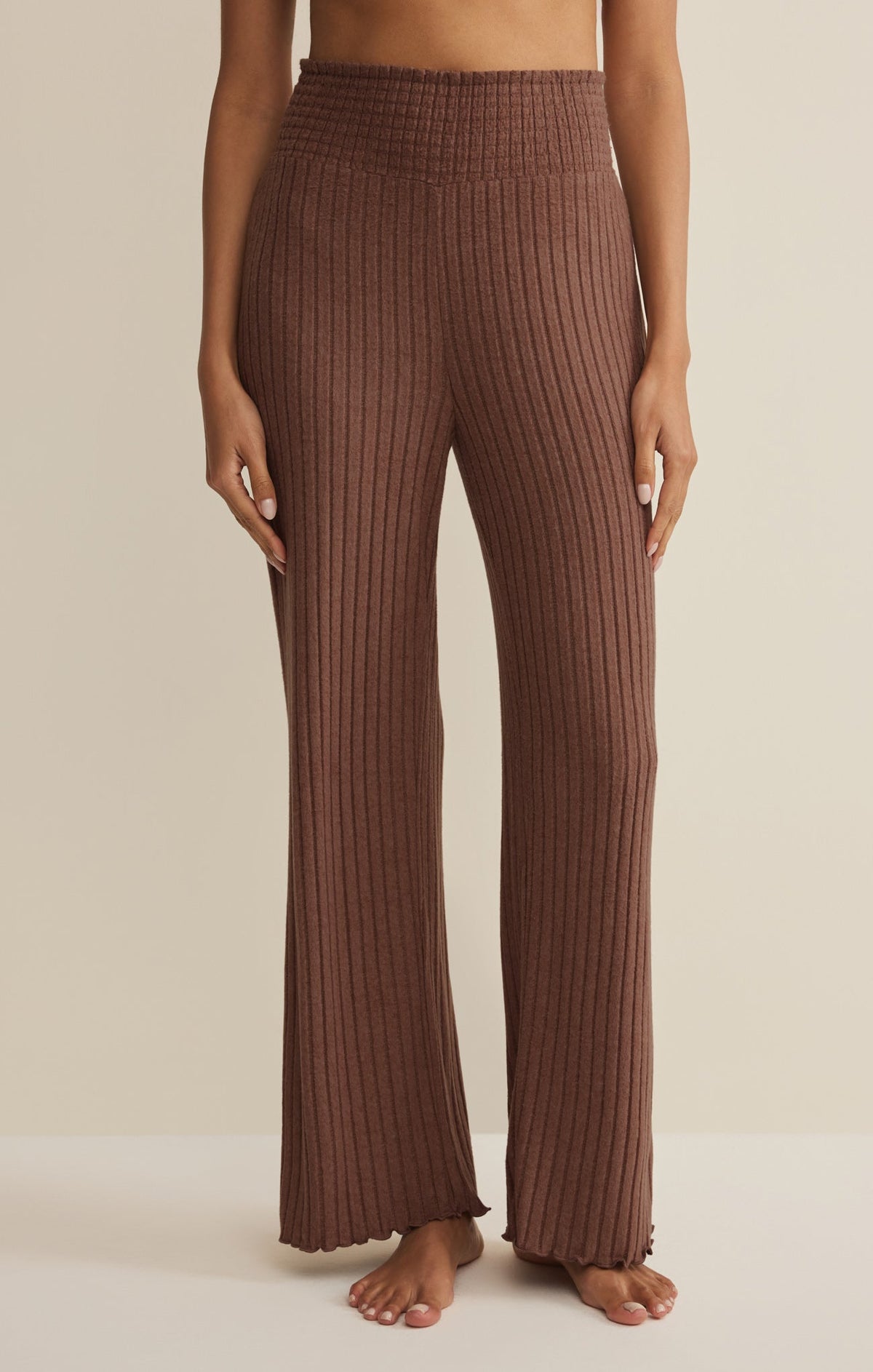 Z SUPPLY Dawn Smocked Silky Rib Pant