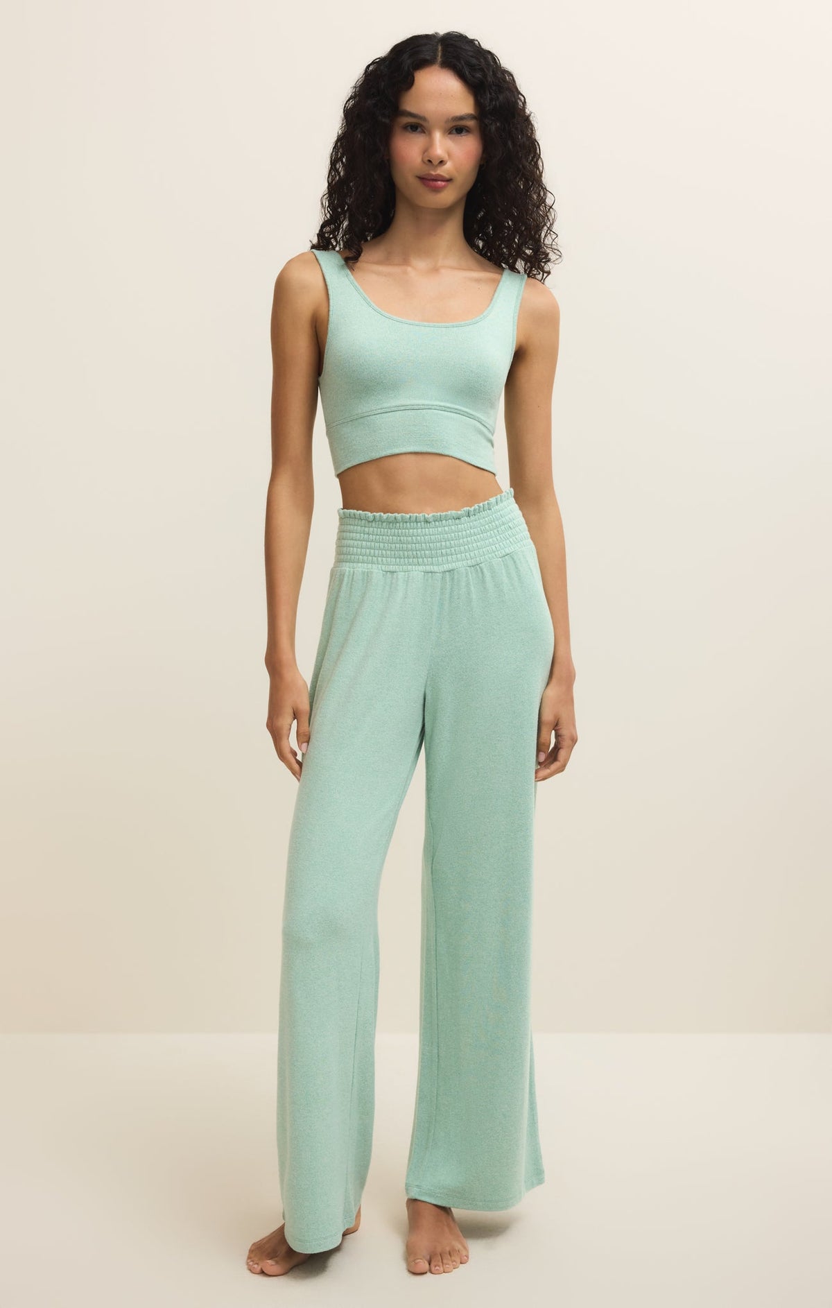 Z SUPPLY Dawn Smocked Soft Knit Pant