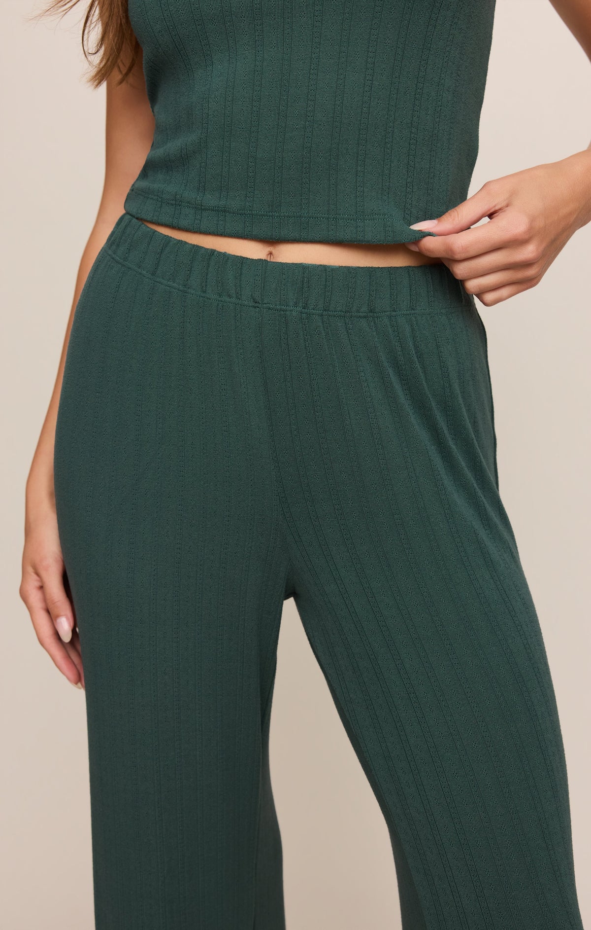 Z SUPPLY Countryside Pointelle Pant - Emerald Cove