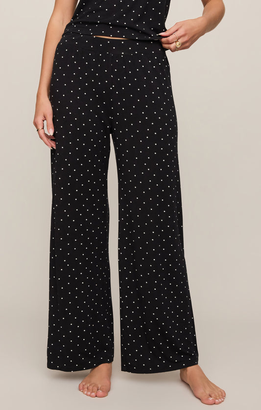 Z SUPPLY Luxe Dot Pant - Black