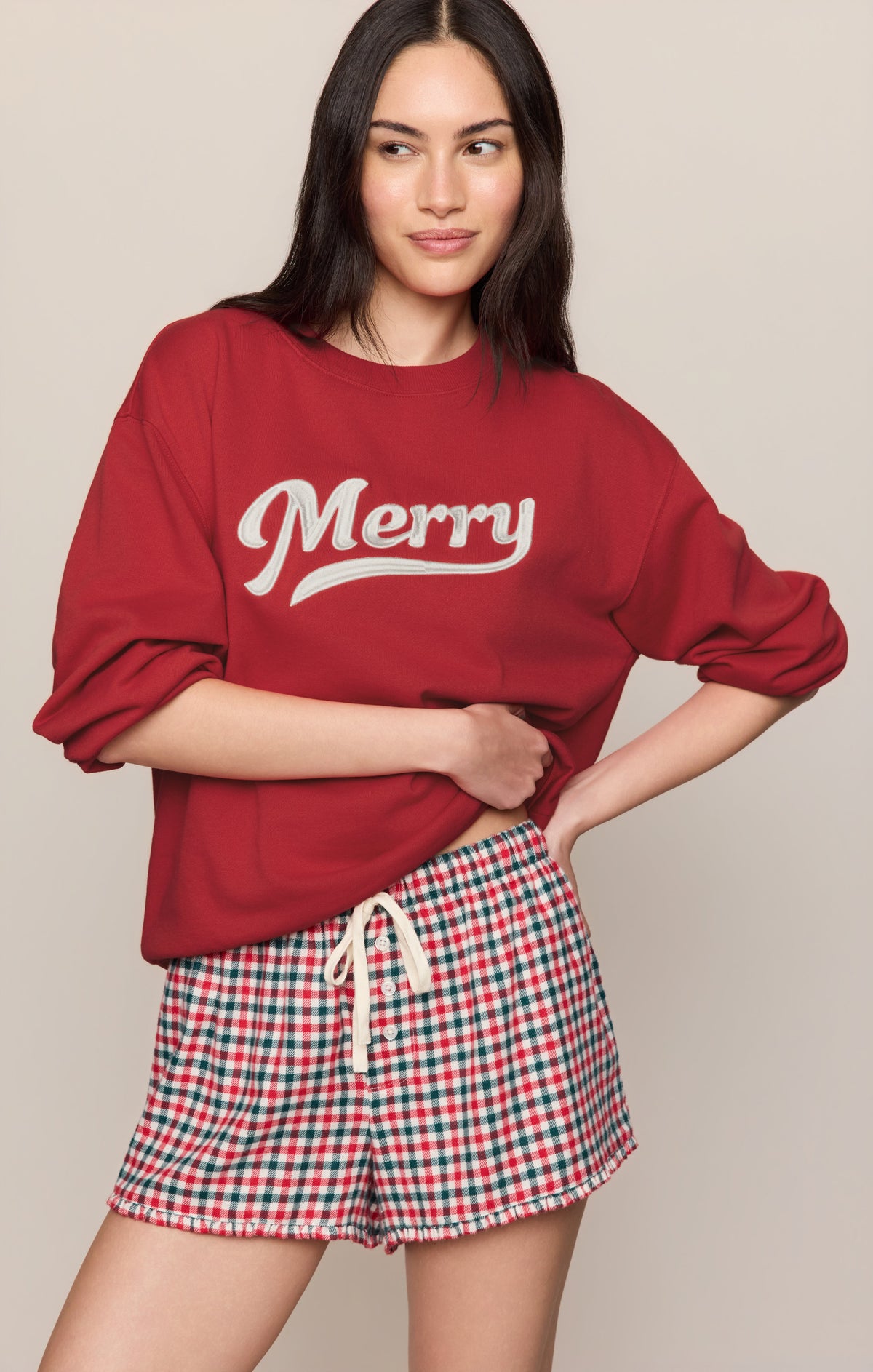 Z SUPPLY Jolly Gingham Short - Ruby Red