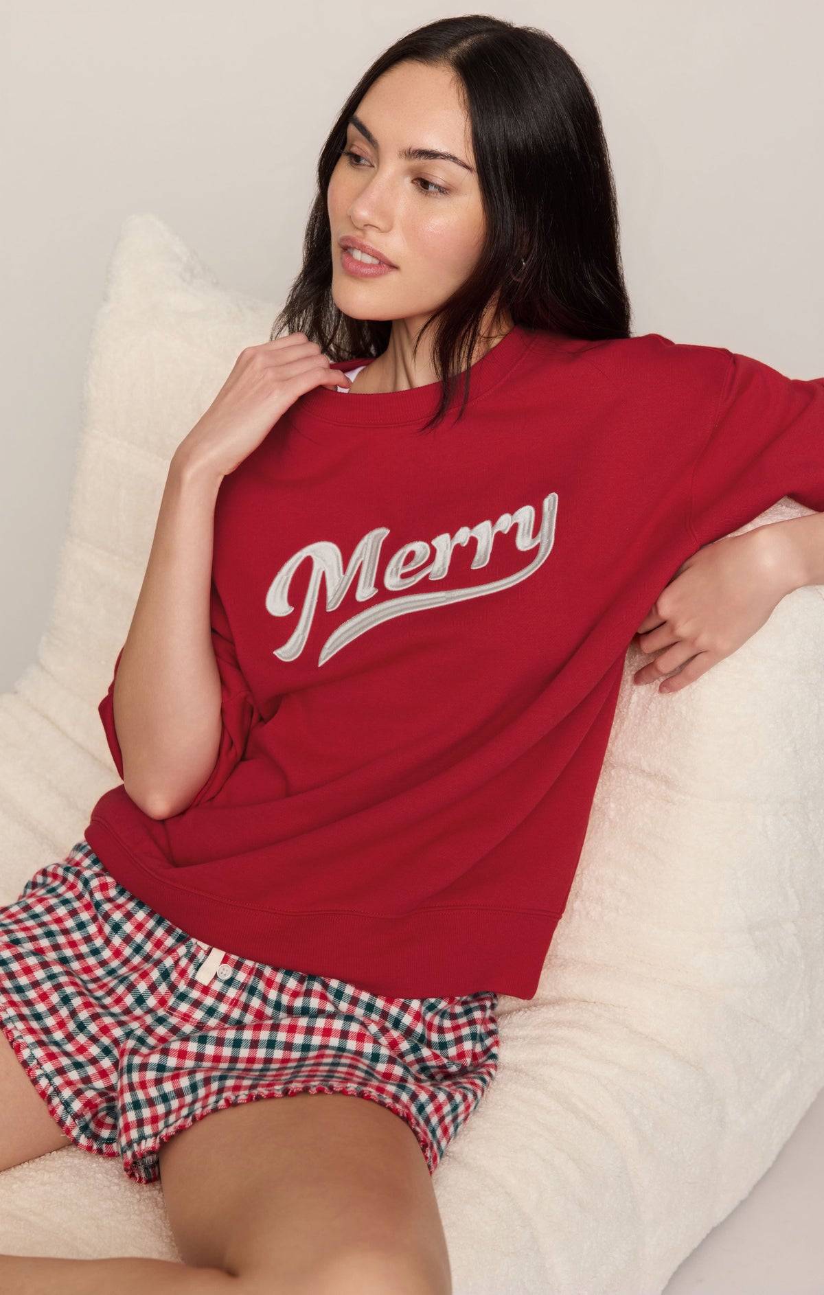 Z SUPPLY Jolly Gingham Short - Ruby Red