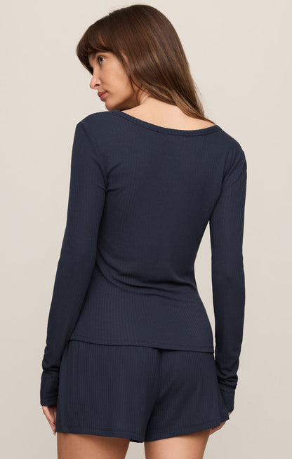 Z SUPPLY Just Right Rib Henley Top