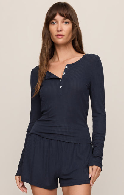 Z SUPPLY Just Right Rib Henley Top