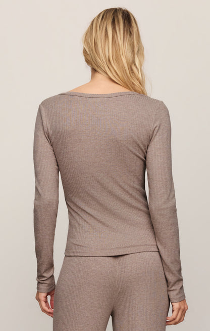 Z SUPPLY Just Right Rib Henley Top