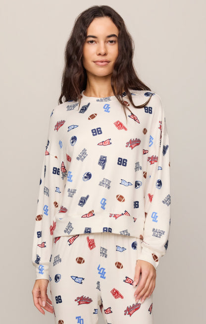 Z SUPPLY Varsity Silky Jersey Top - Sandstone