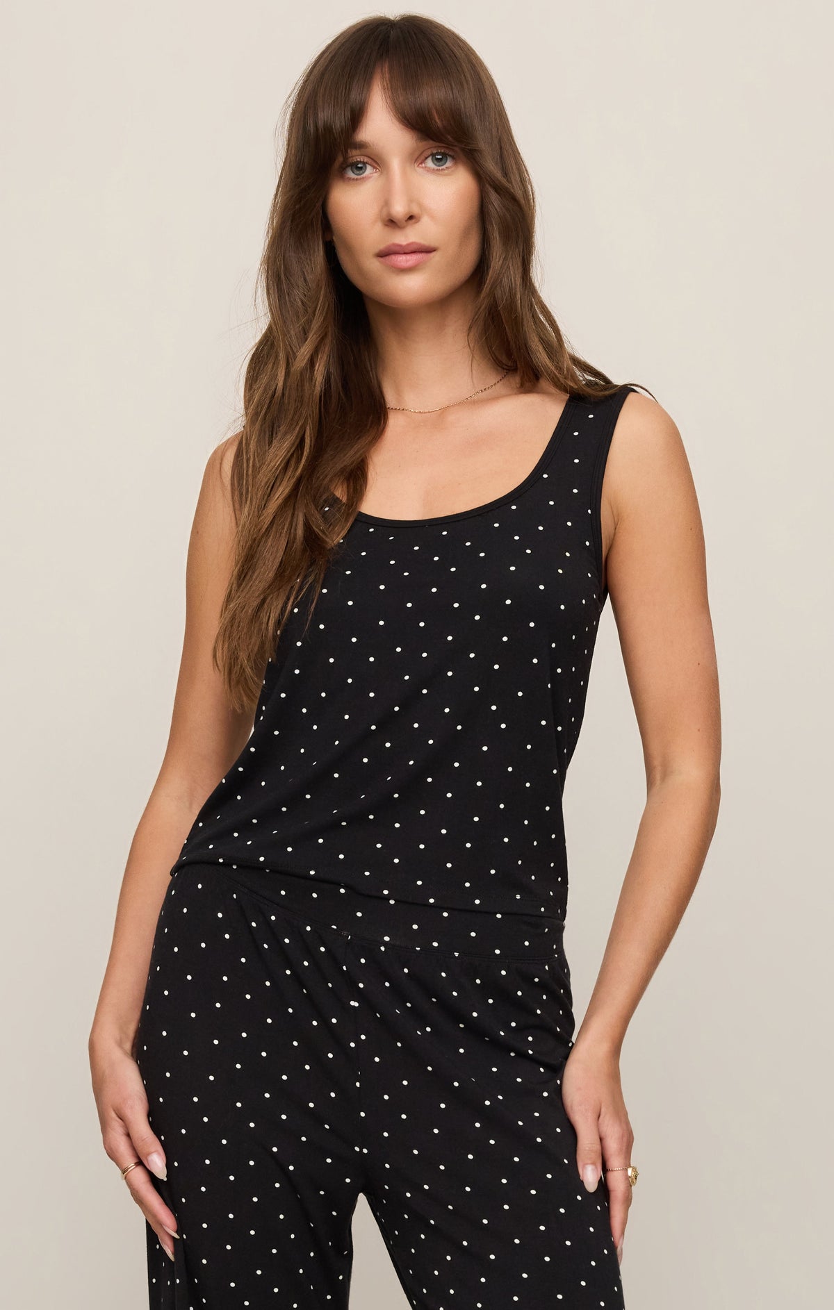Z SUPPLY Luxe Dot Tank - Black
