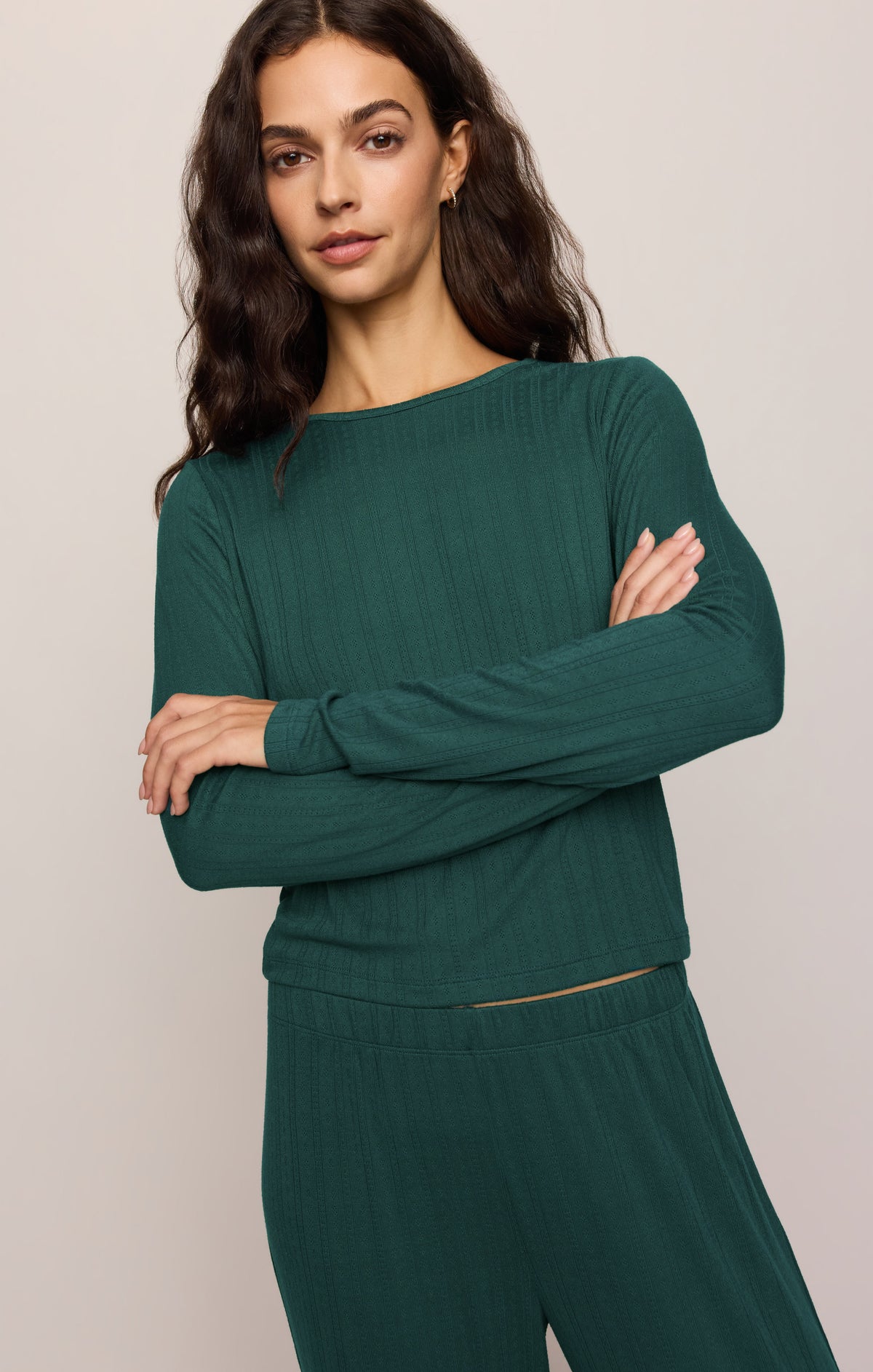 Z SUPPLY Aries Knit Long Sleeve Top - Velvet Green