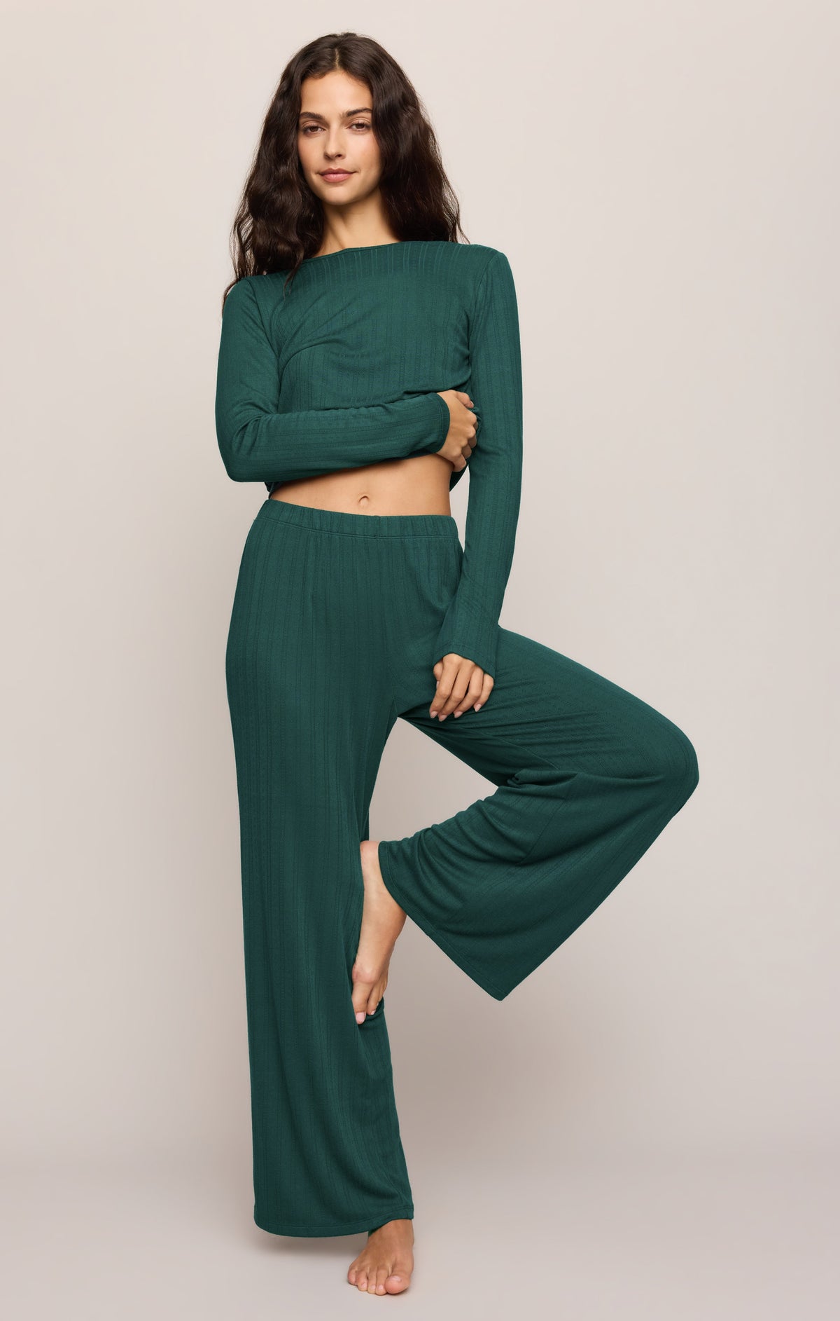 Z SUPPLY Aries Knit Long Sleeve Top - Velvet Green