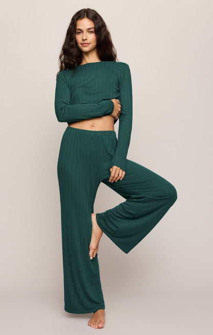 Z SUPPLY Aries Knit Long Sleeve Top - Velvet Green