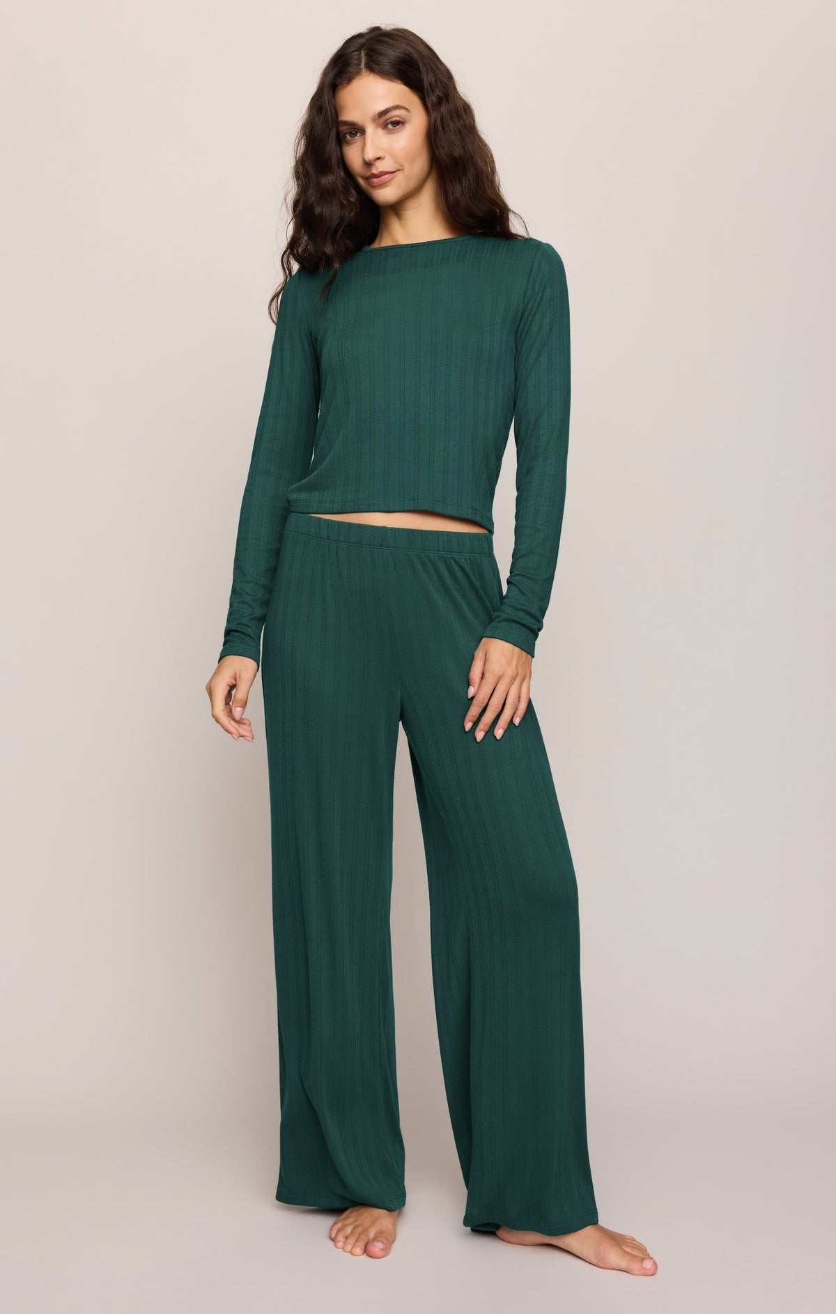 Z SUPPLY Aries Knit Long Sleeve Top - Velvet Green
