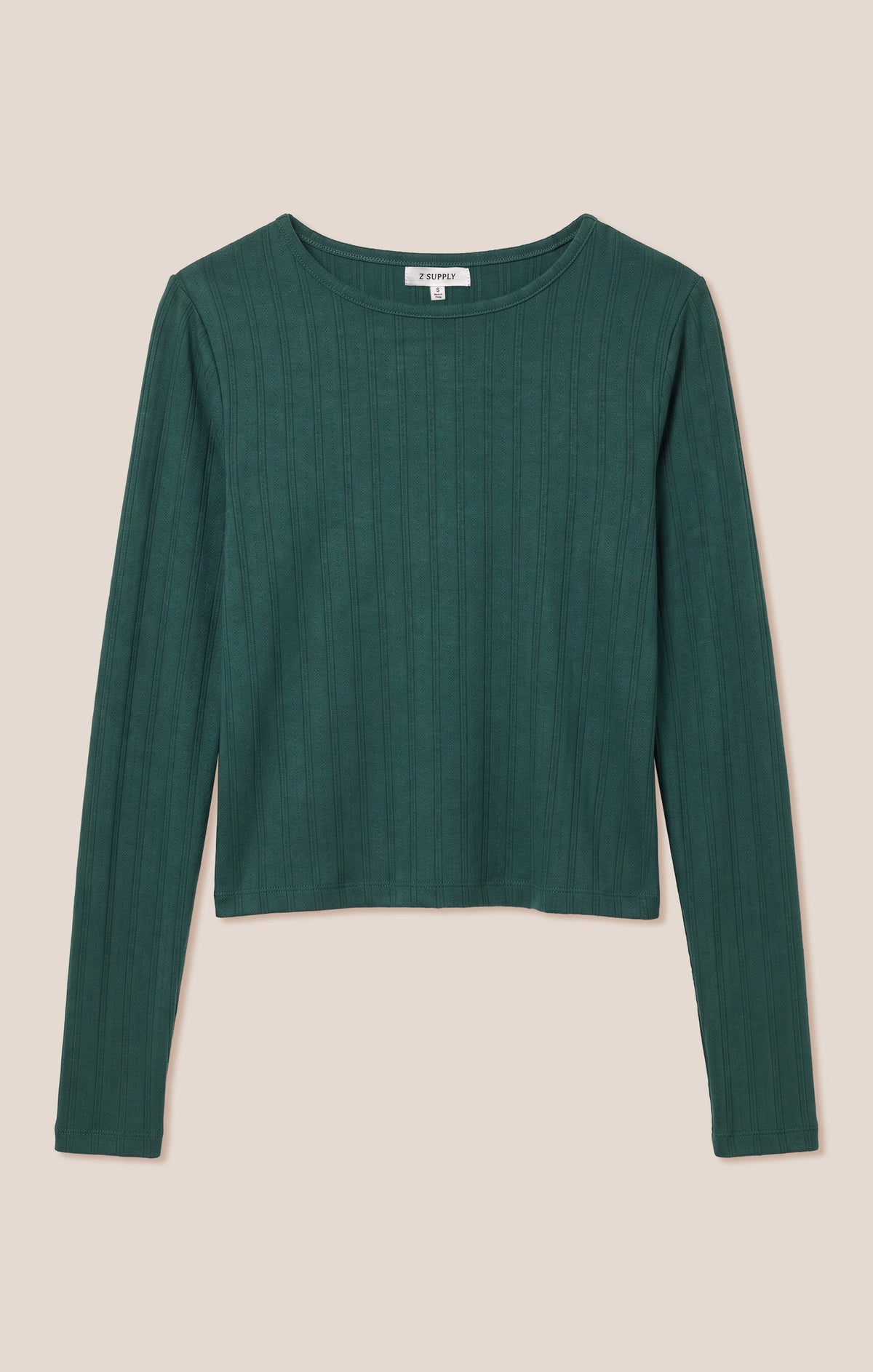 Z SUPPLY Aries Knit Long Sleeve Top - Velvet Green