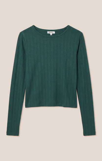 Z SUPPLY Aries Knit Long Sleeve Top - Velvet Green
