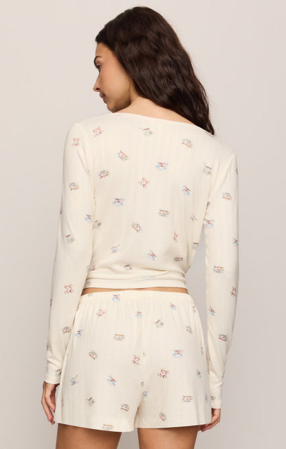 Z SUPPLY Tea Time Silky Pointelle Top - Vanilla Ice