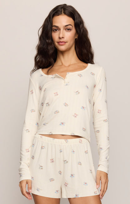 Z SUPPLY Tea Time Silky Pointelle Top - Vanilla Ice