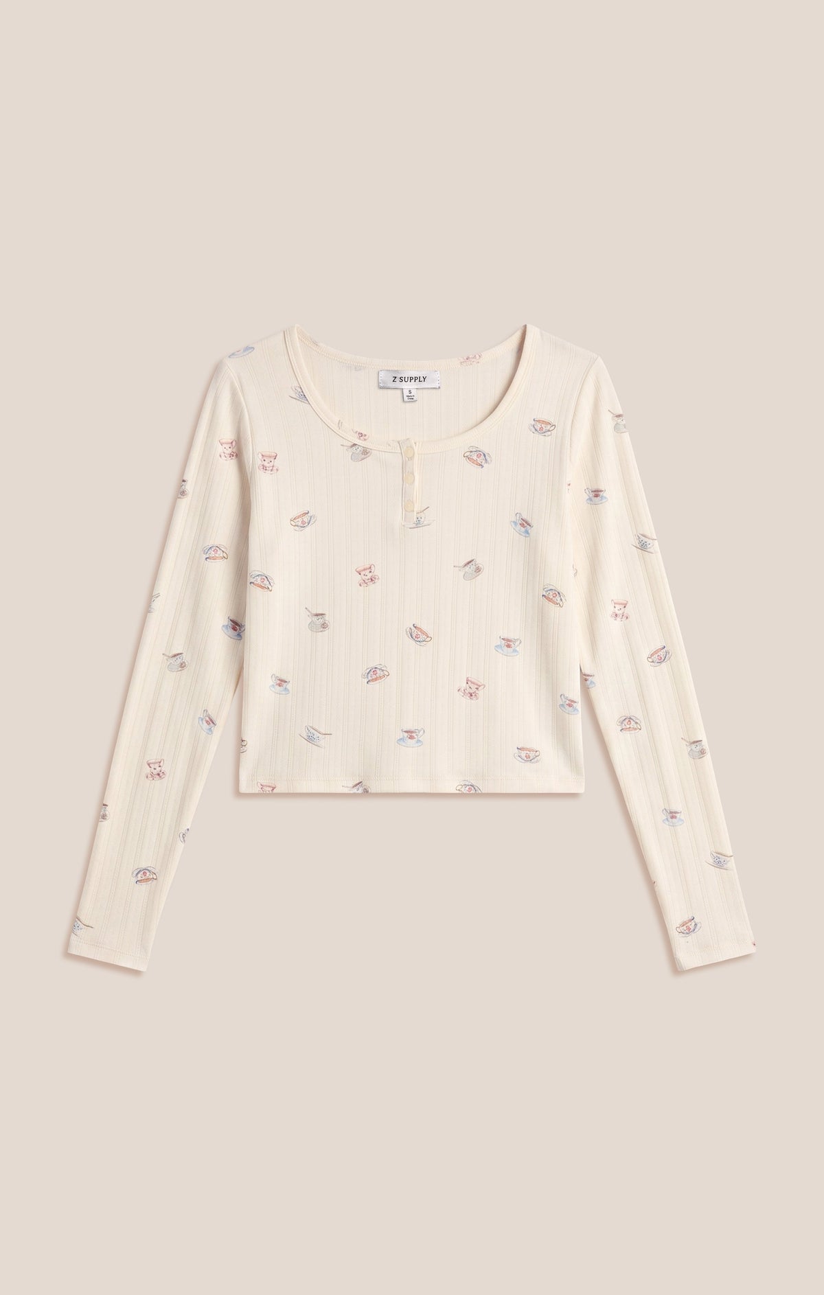 Z SUPPLY Tea Time Silky Pointelle Top - Vanilla Ice