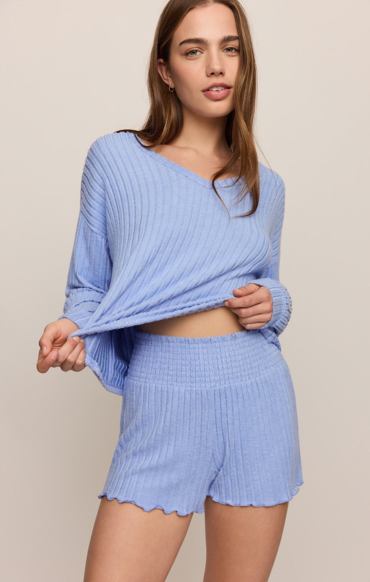 Z SUPPLY Daydreamer Silky Rib V-Neck